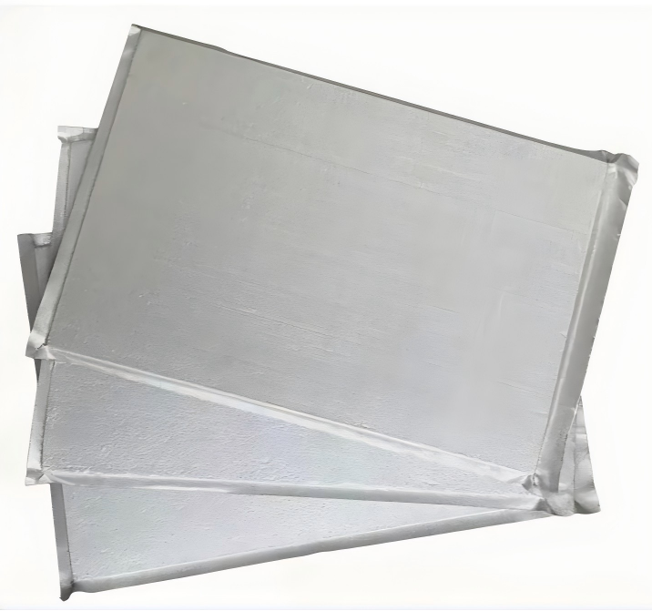 Vacuum insulation panel with fiberglass core material