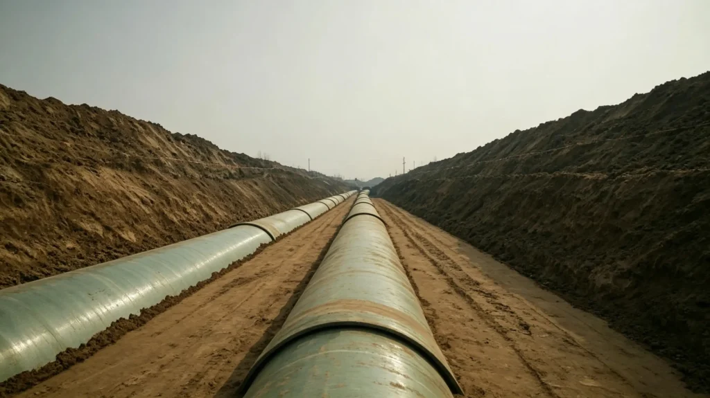 Underground GRP pipes